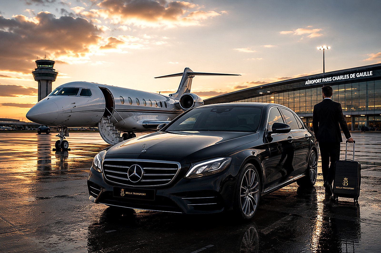 Transfert aéroport Paris avec chauffeur privé Chauffeurs Service - Chauffeur privé à Paris et Île-de-France