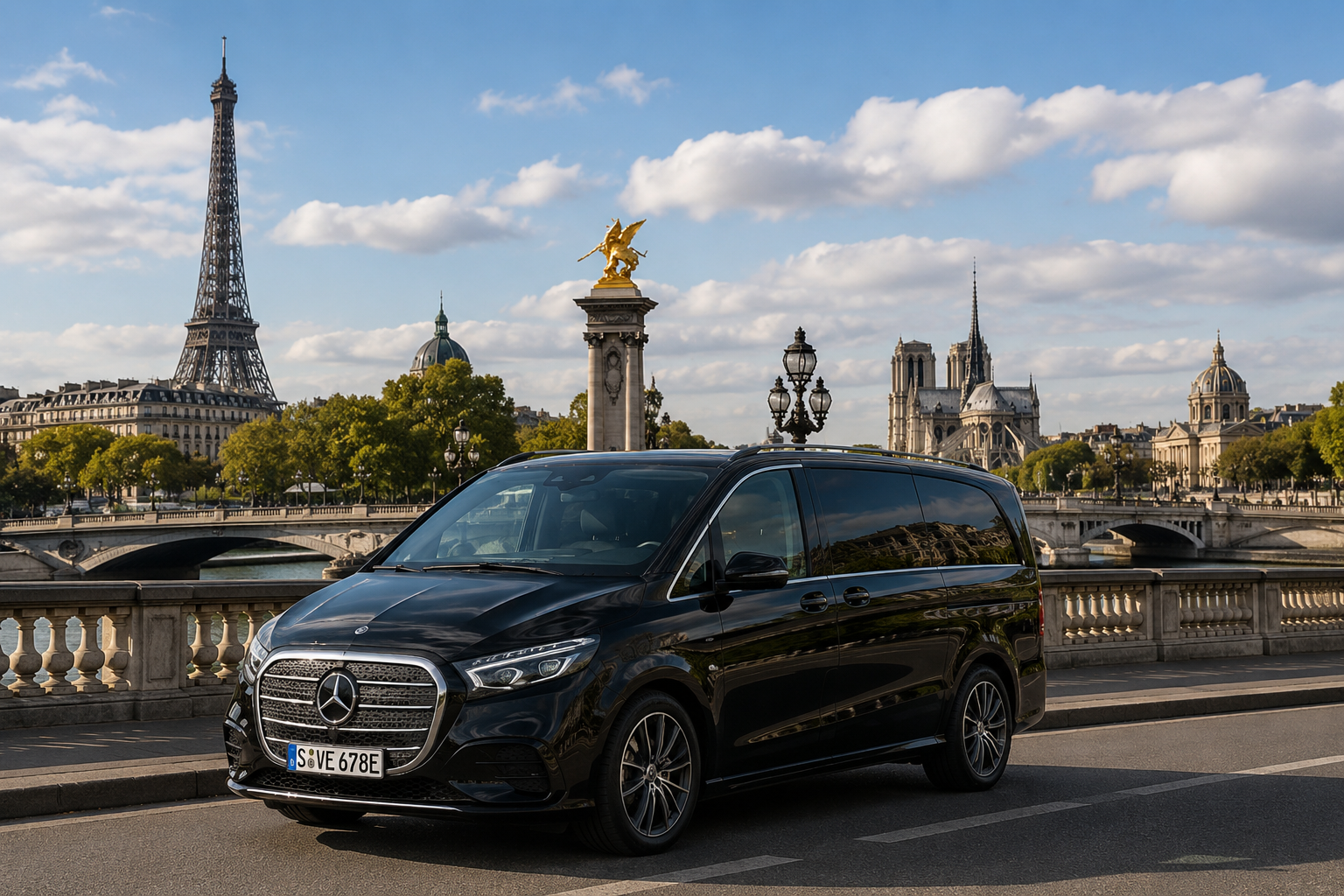 Paris city tour with Chauffeurs Service private chauffeur