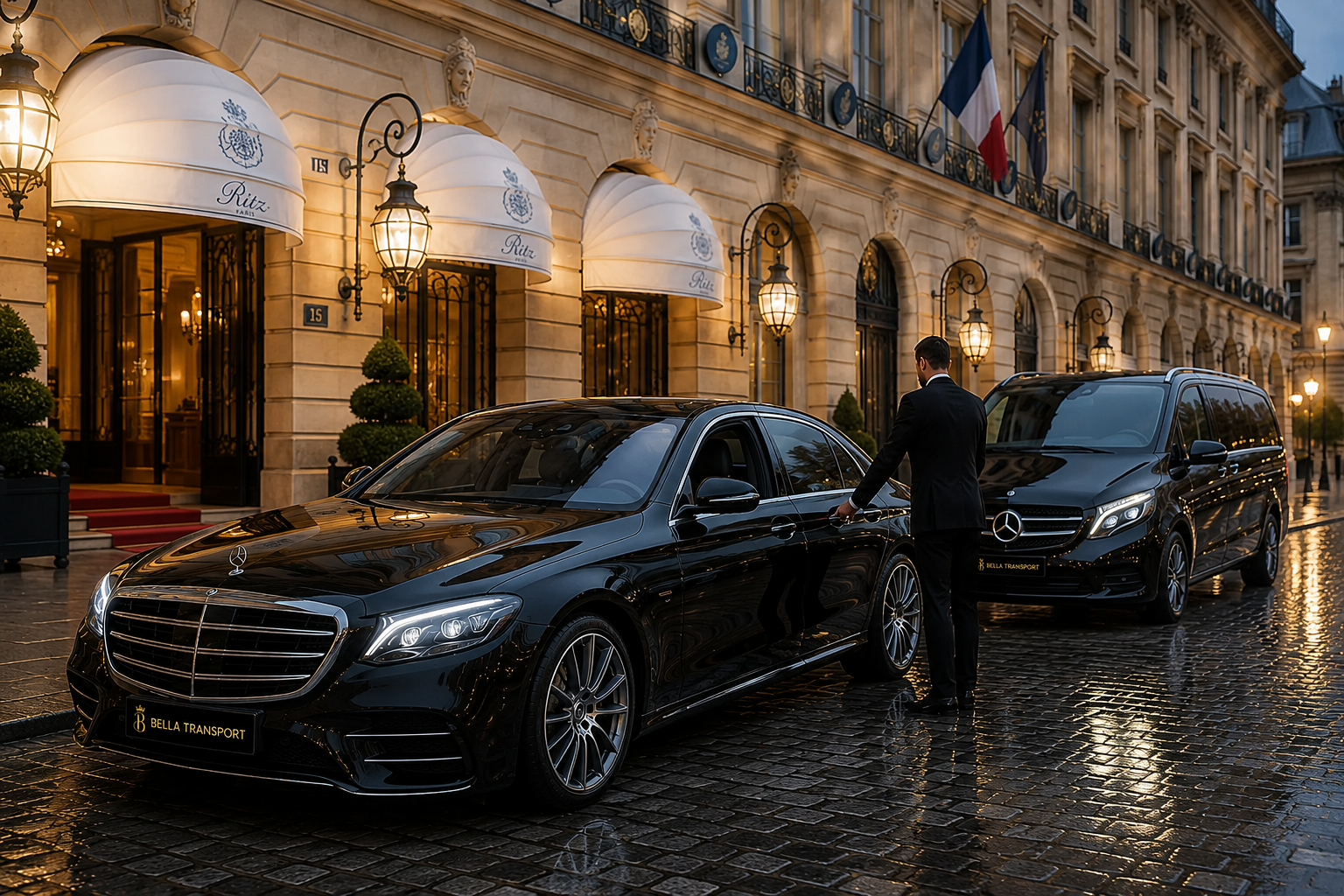 Premium hourly private chauffeur hire Chauffeurs Service Paris